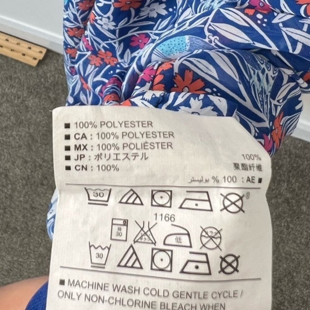Old Navy Petite Blue Floral Maxi Dress with Racerback - size S - Picture 4 of 7